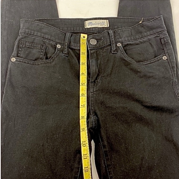 Madewell Black Skinny Skinny 8” Rise Black Pants Size 26 Women’s - Picture 7 of 8